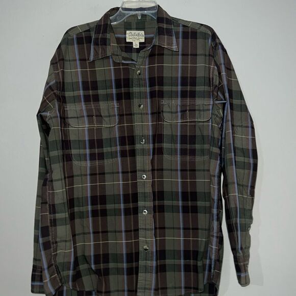 Cabela’s plaid long sleeve button-down shirt, size large - Picture 2 of 8